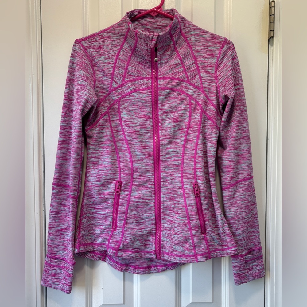 Lululemon Wee Are‎ From Space Brushed Pink Define Jacket Yoga Gym Womens Sz 6